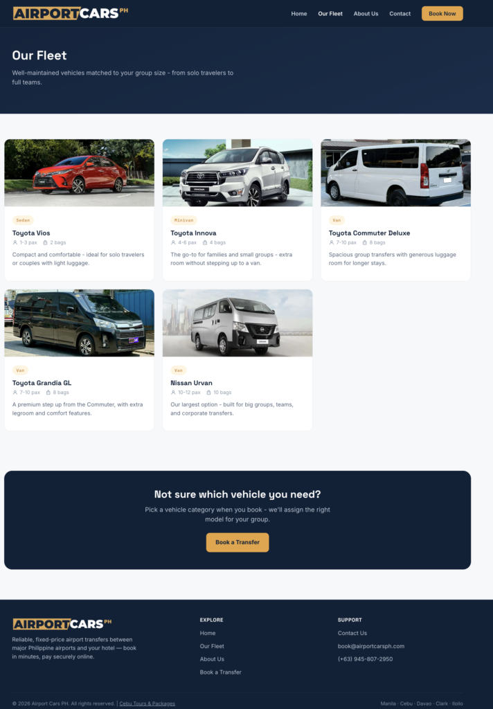 Airport Cars PH screenshot