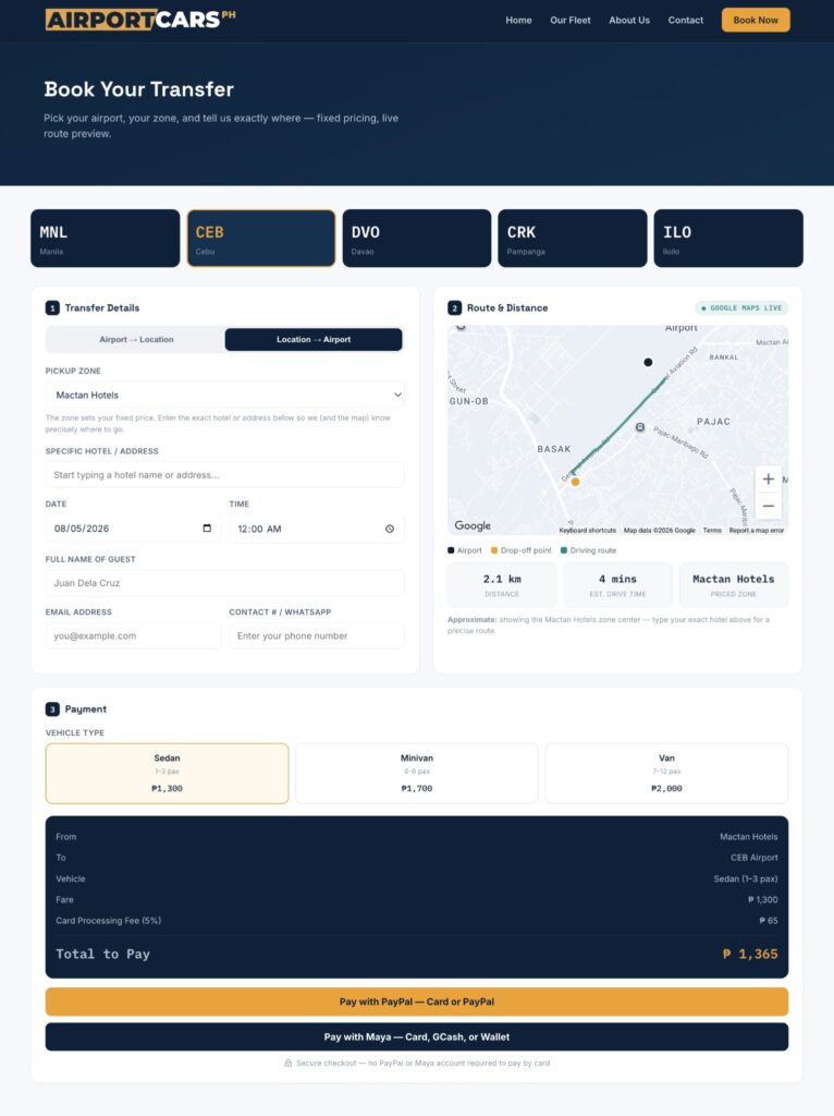 Airport Cars PH screenshot